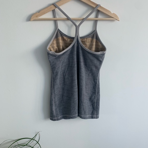 Lululemon - Power Y Tank - Static White Black - Picture 3 of 6